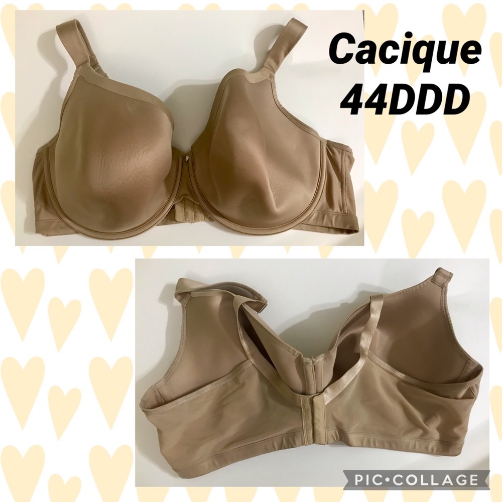 Cacique 44DDD full coverage beige bra